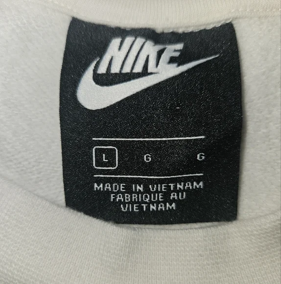 Nike Logo Crop Top Athletic Sweatshirt - Size Large NWOT - Picture 5 of 8